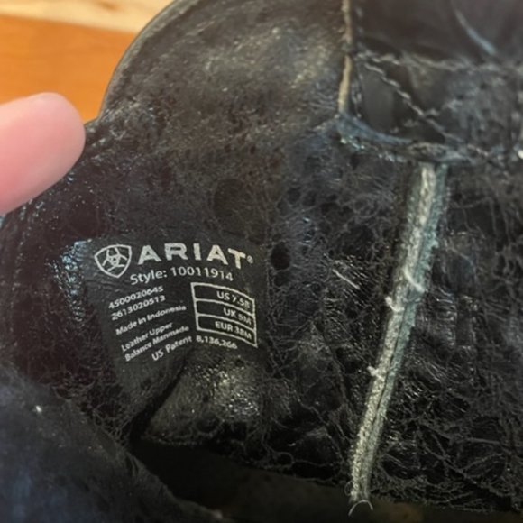 ARIAT Women's Dahlia Embossed Wingtip Cowgirl Boot Snip Toe 10011914 - Size 7.5 - Picture 13 of 13